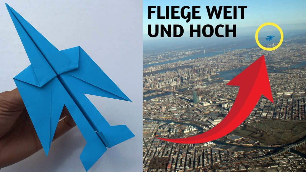 Wie man einen Papierflieger weit fliegen lässt – Der beste Papierflieger der Welt