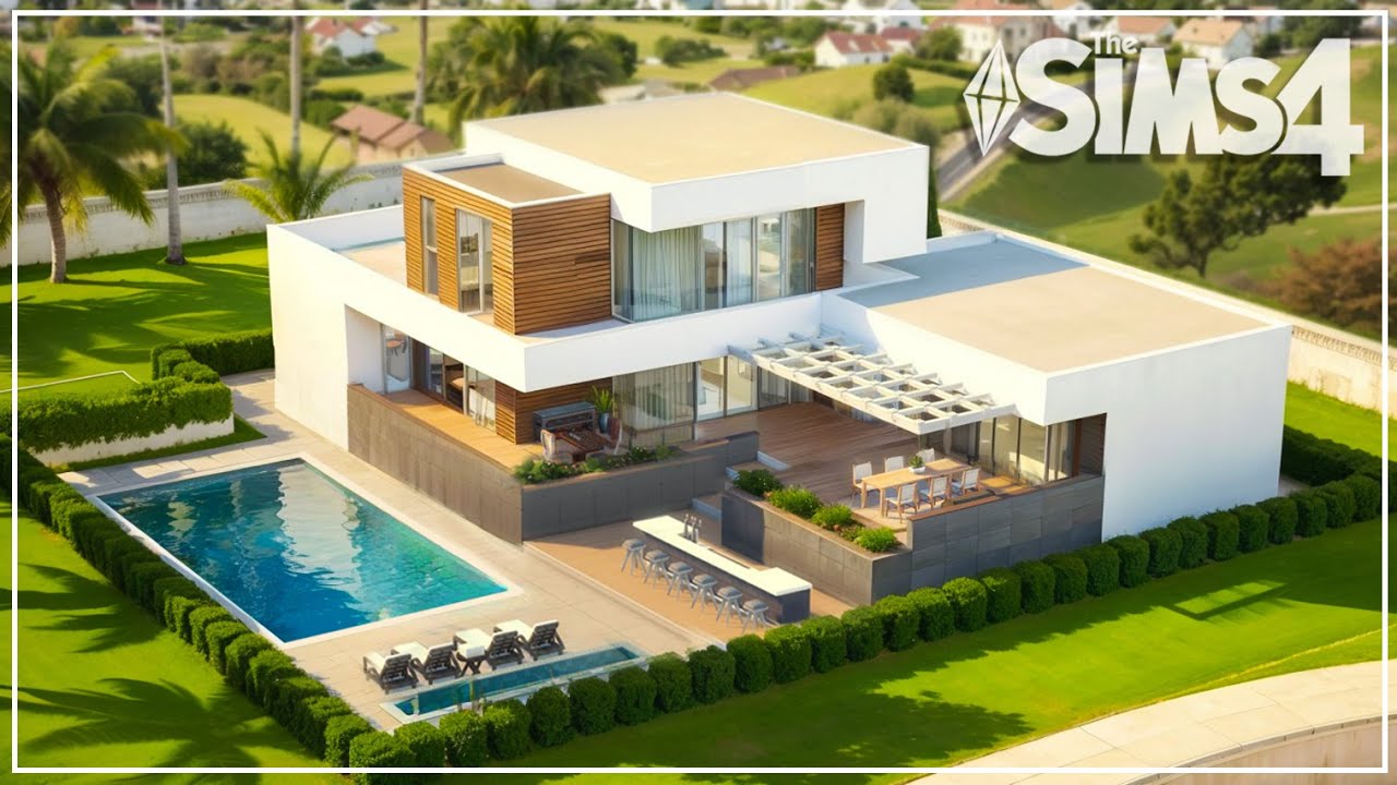 BASE GAME Huge Family Mansion | NO CC | Sims 4 Speed Build