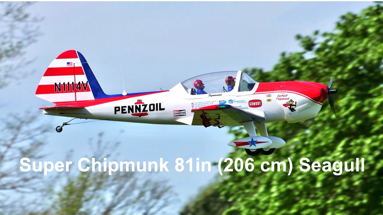 Super Chipmunk 81in (206 cm)  Flugvideo