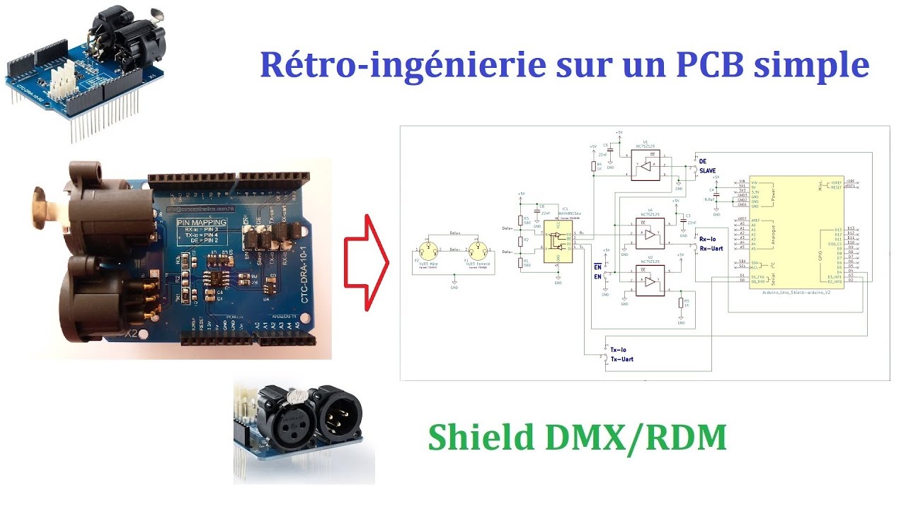 Rétro-ingénierie simple : shield DMX/RDM
