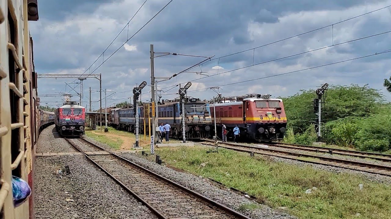 Rare! Coimbatore Bypass line journey || Podanur to Irugur in 18190 Ernakulam Tatanagar express!