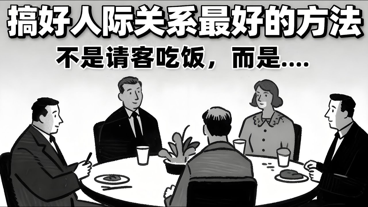 心理学上有个词叫：莫索尔法则｜搞好人际关系最好的方法，不是请客吃饭，而是坚持 “莫索尔法则”