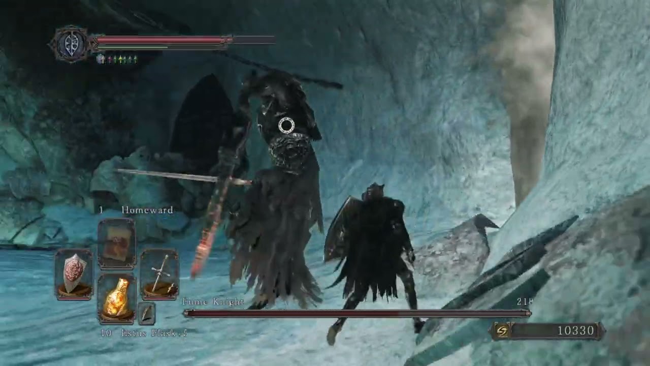 DARK SOULS II: Scholar of the First Sin Fume Knight boss cheesed