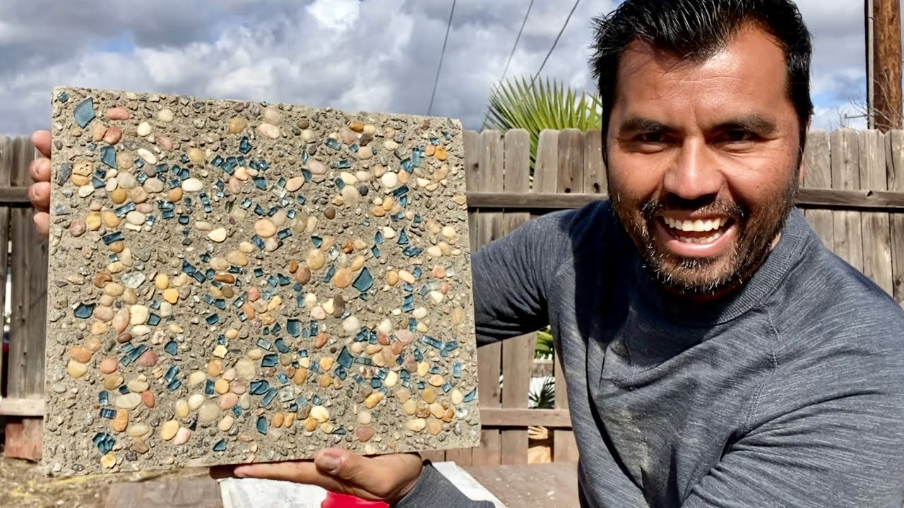 COMO HACER ADOQUINES DECORATIVOS CON LAVADO DE CONCRETO / how to made decorative pavers