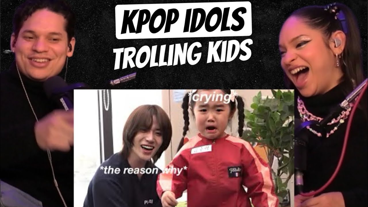 KIDS DON'T HAVE FILTERS!!😂Waleska & Efra React to K- Pop Idols Successfully trolling kids
