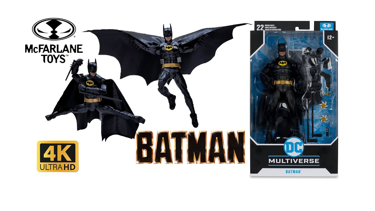 McFarlane DC Michael Keaton Batman 1989 Multiverse 7” Action Figure Unboxing and Review