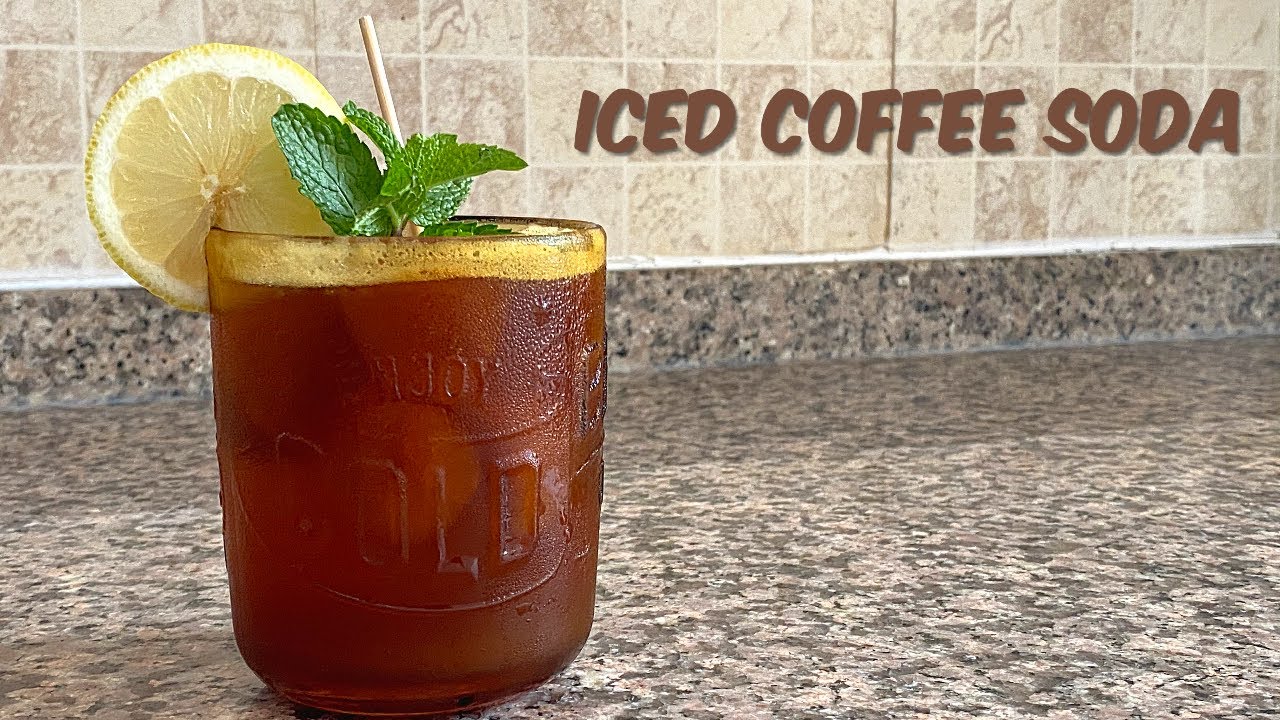 How to make Iced Coffee Soda | Coffee Lemonade | Sparkling Iced Coffee | Coffee Soda Recipe