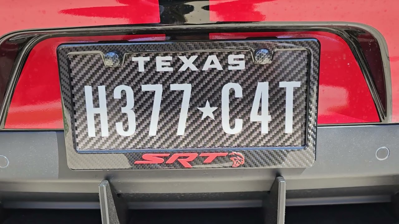 Best License Plate Frame for your Hellcat