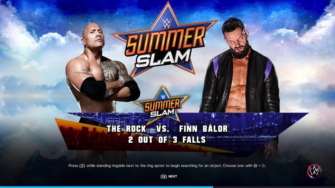 WWE 2K23 The Rock Vs Finn Balor
