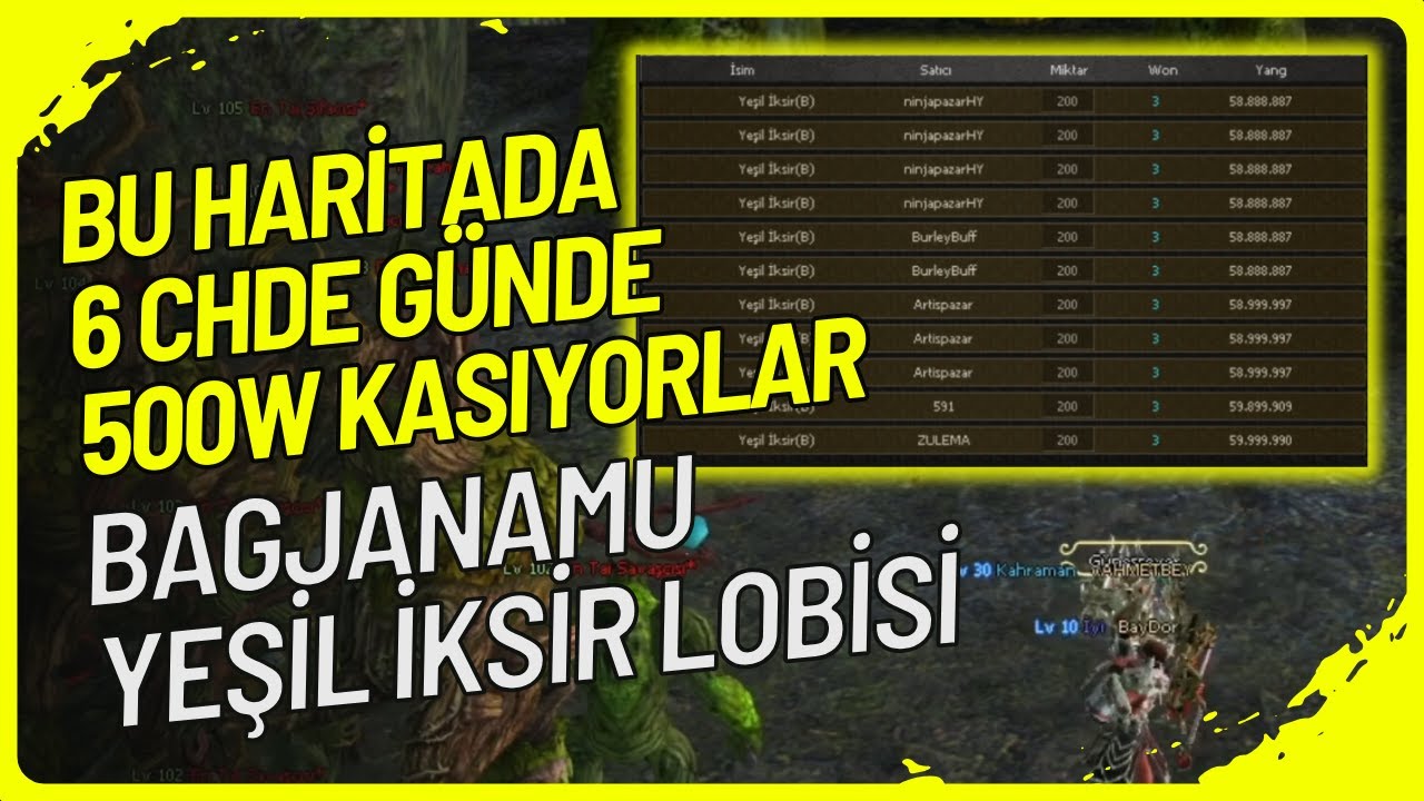 🔥💰 BU HARİTADA OTO AVDA GÜNLÜK 84 WON FARMLIYORLAR! 💰🔥 | METİN2 TR BAGJANAMU