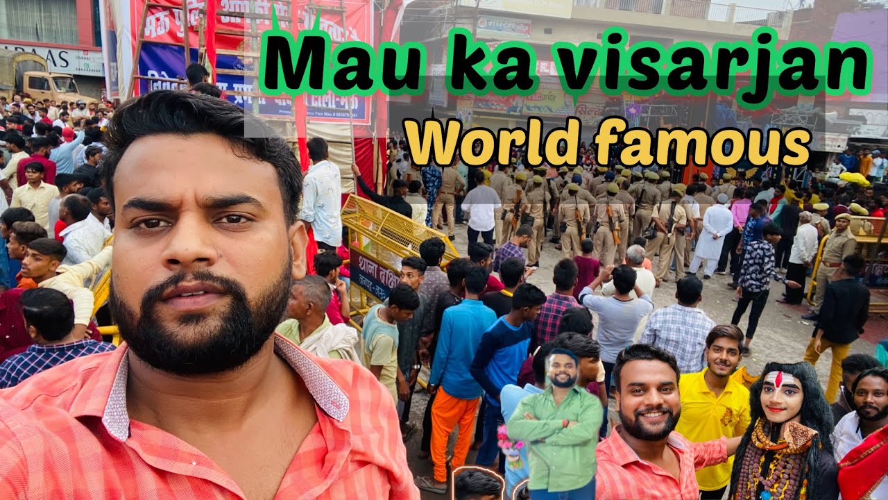 Durga visarjan // Mau ka famous visarjan2022 //दुर्गा विसर्जन  #durgapuja #visarjan @abhay singh 54