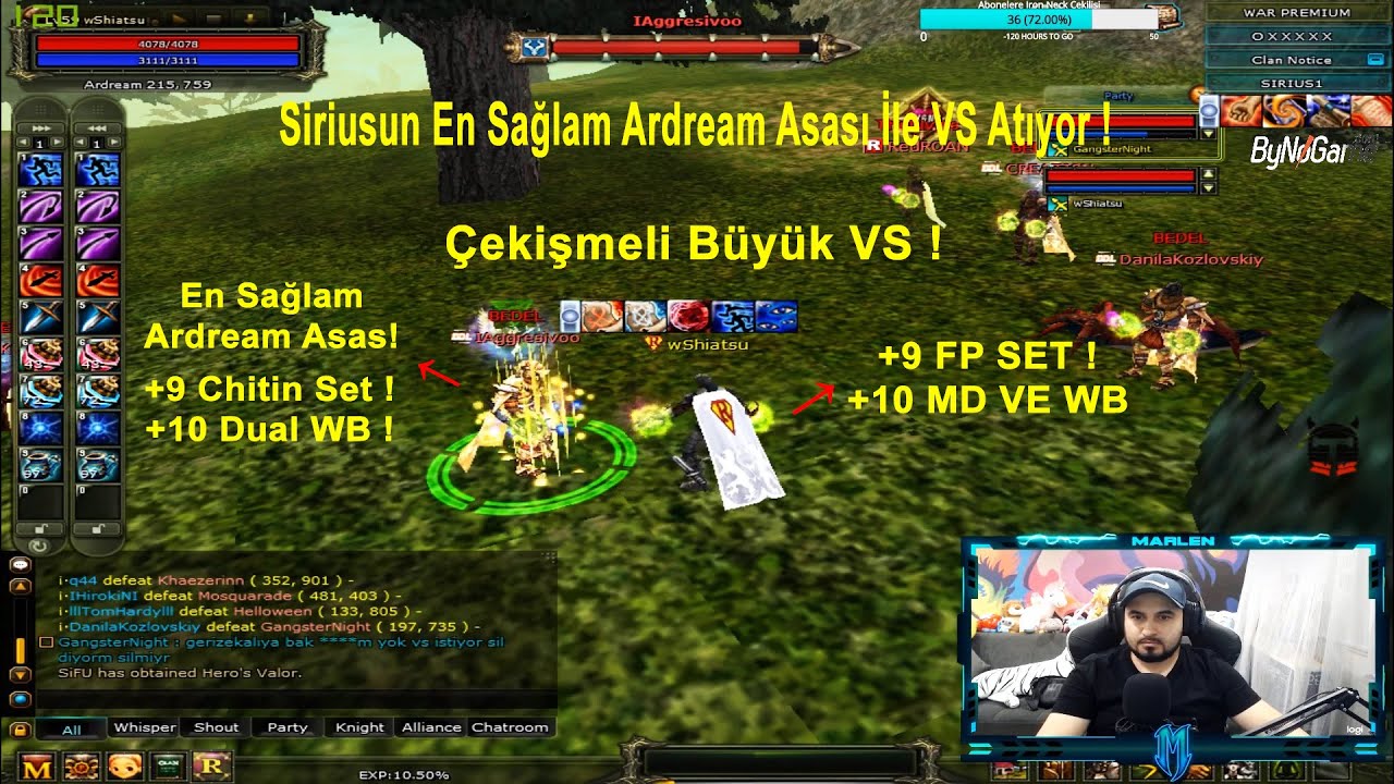 MARLEN - Siriusun En Sağlam Ardream Asası İle VS Atıyor ! | Knight Online