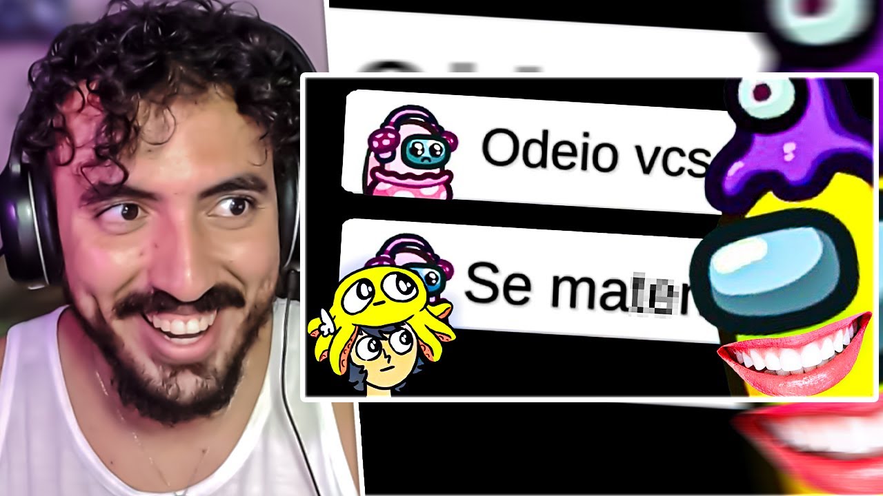 irritando as pessoas no amongus - Saiko e Ycro | Leozin React