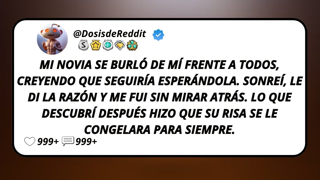 Mi Novia Se Burló De Mí Frente A Todos, Creyendo Que Seguiría Esperándola. Sonreí, Le Di La...
