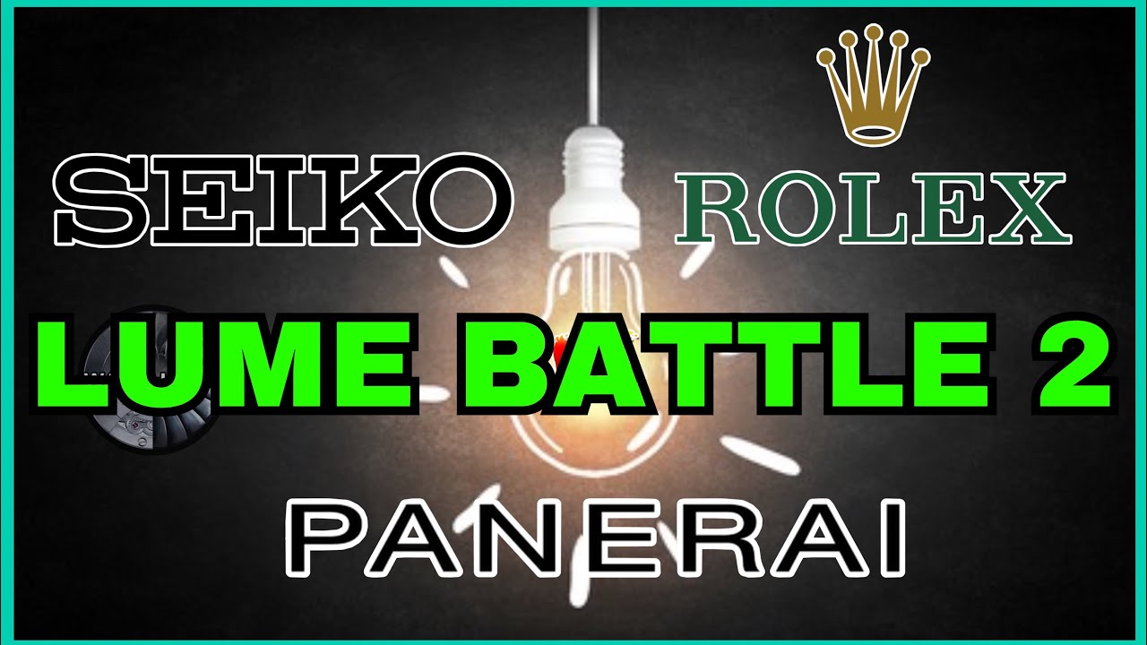 LUME BATTLE 2 - Chromalight 2 vs SuperLuminova vs Lumibrite GUARDA IL VIDEO AL BUIO!