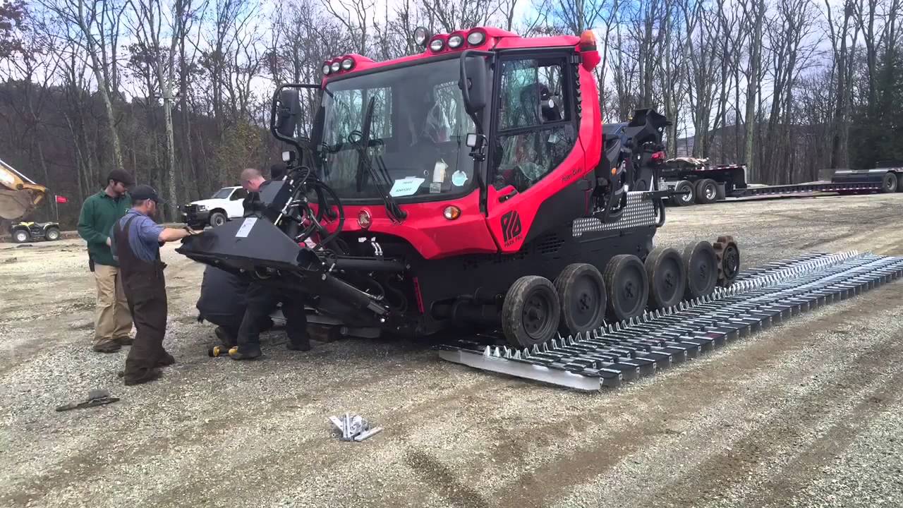 Throwin' tracks on the new Pisten Bully