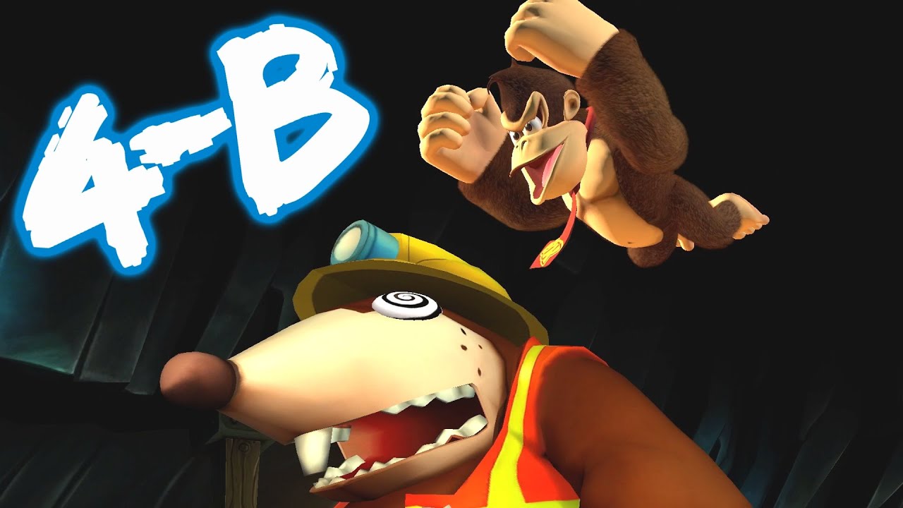 4-B Руководство по боссу поезда кротов - Donkey Kong Country Returns HD