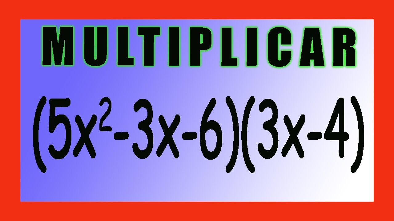 ✅👉 Multiplicación de Polinomios Algebraicos