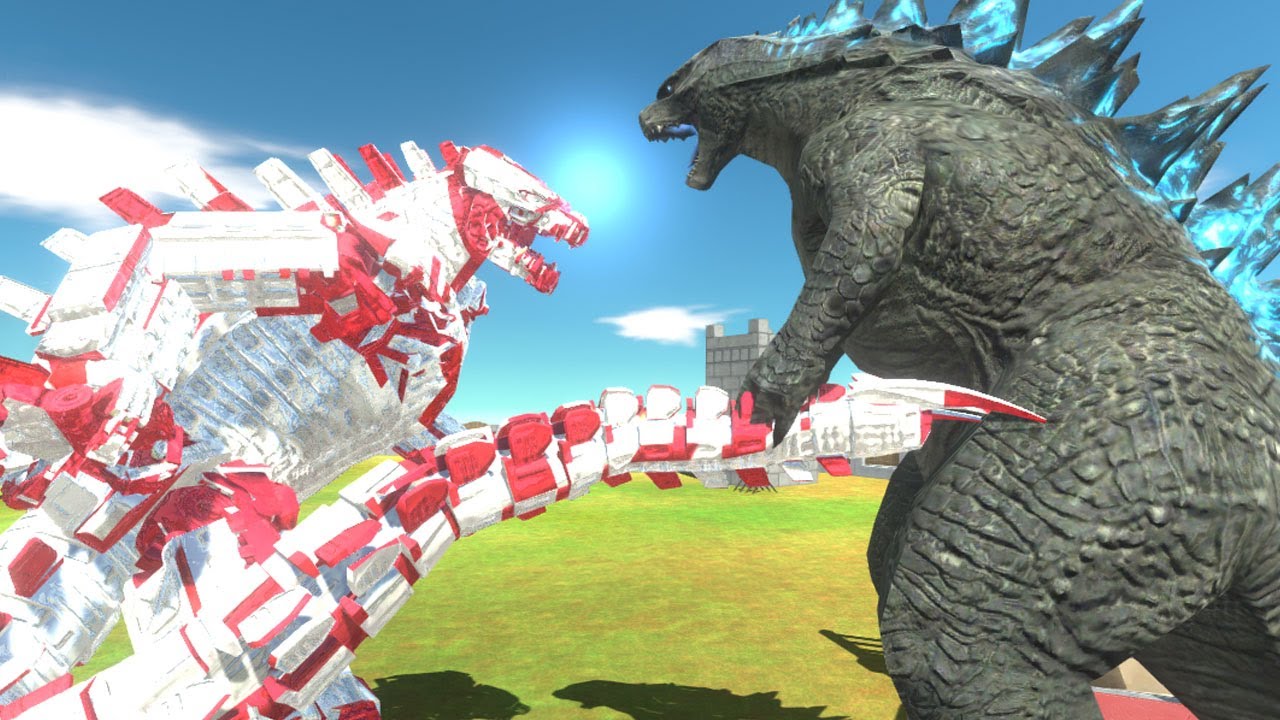 Epic Mehcagodzilla vs Giant Godzilla Kaiju Versus Wild Animals Epic Battle ARBS