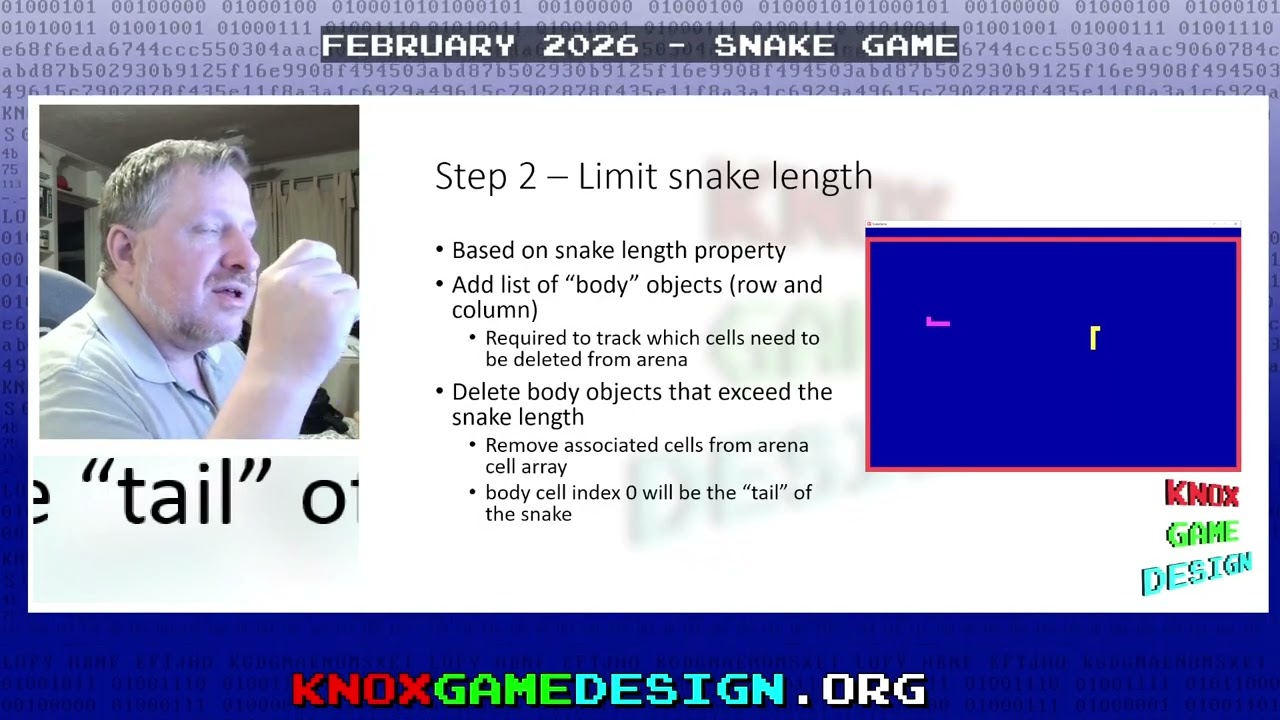 Snake Game &ndash; Knox Game Design, February 2026