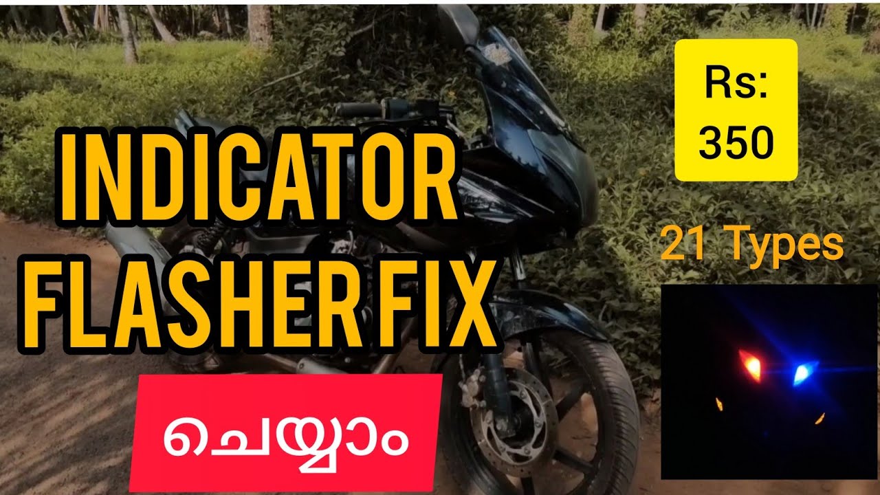Indicator flasher installing pulsar 220