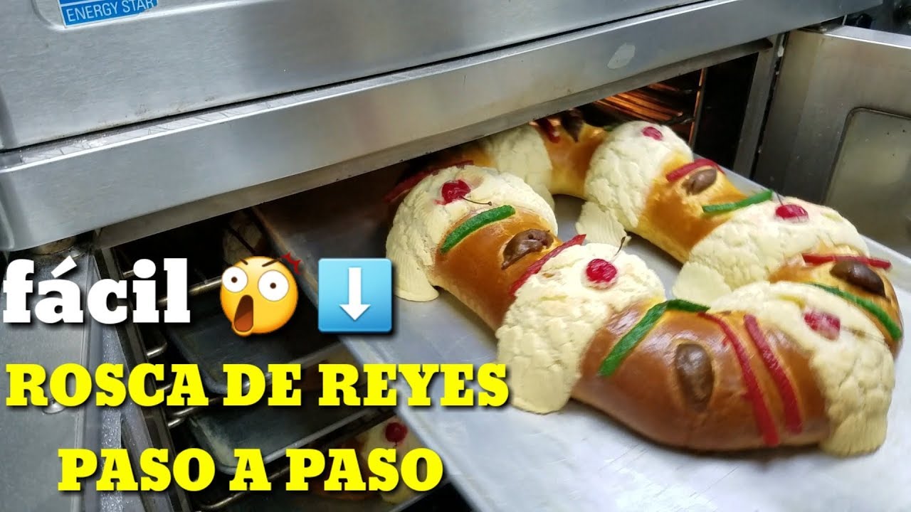 Como hacer ROSCA DE REYES paso a paso.😲 para negocio ✔