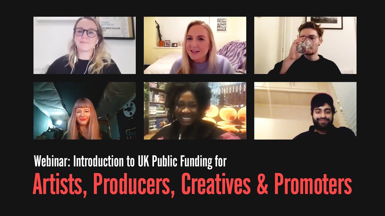 RA 101: Introduction to UK Public Funding for Artists, Producers, Creatives & Promoters
