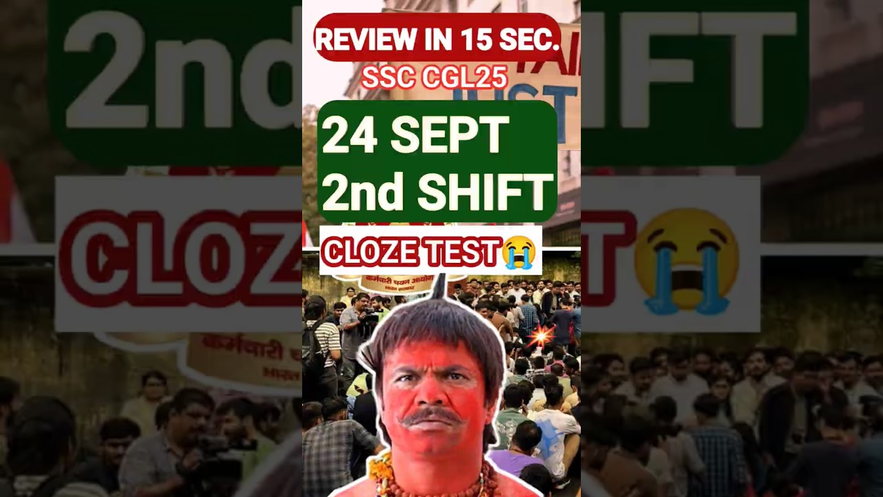 2nd SHIFT 24 SEPT || ANALYSIS || REVIEW #ssccgl #exam #review #shift1analysis #sscmentorakshayraj