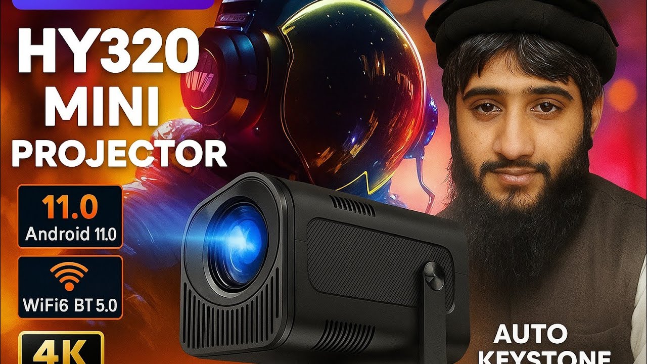 HY320 Mini Android Smart Projector Full Review || Trying World's First Smart Projector #hy320