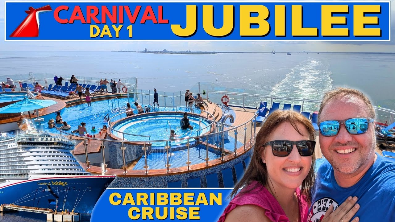 Круиз Carnival Jubilee по Карибскому морю: День посадки и отплытия - Видеоблог за первый день 🚢🌴