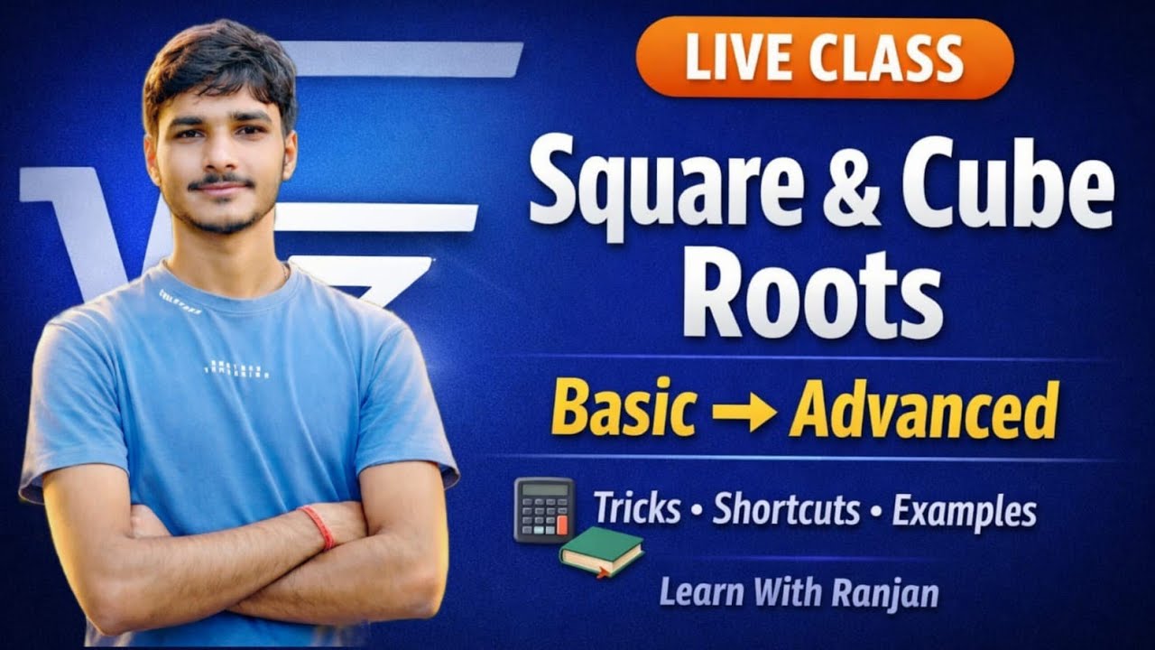 📘 Square & Cube Roots | Basic to Advanced | Complete Concept Class