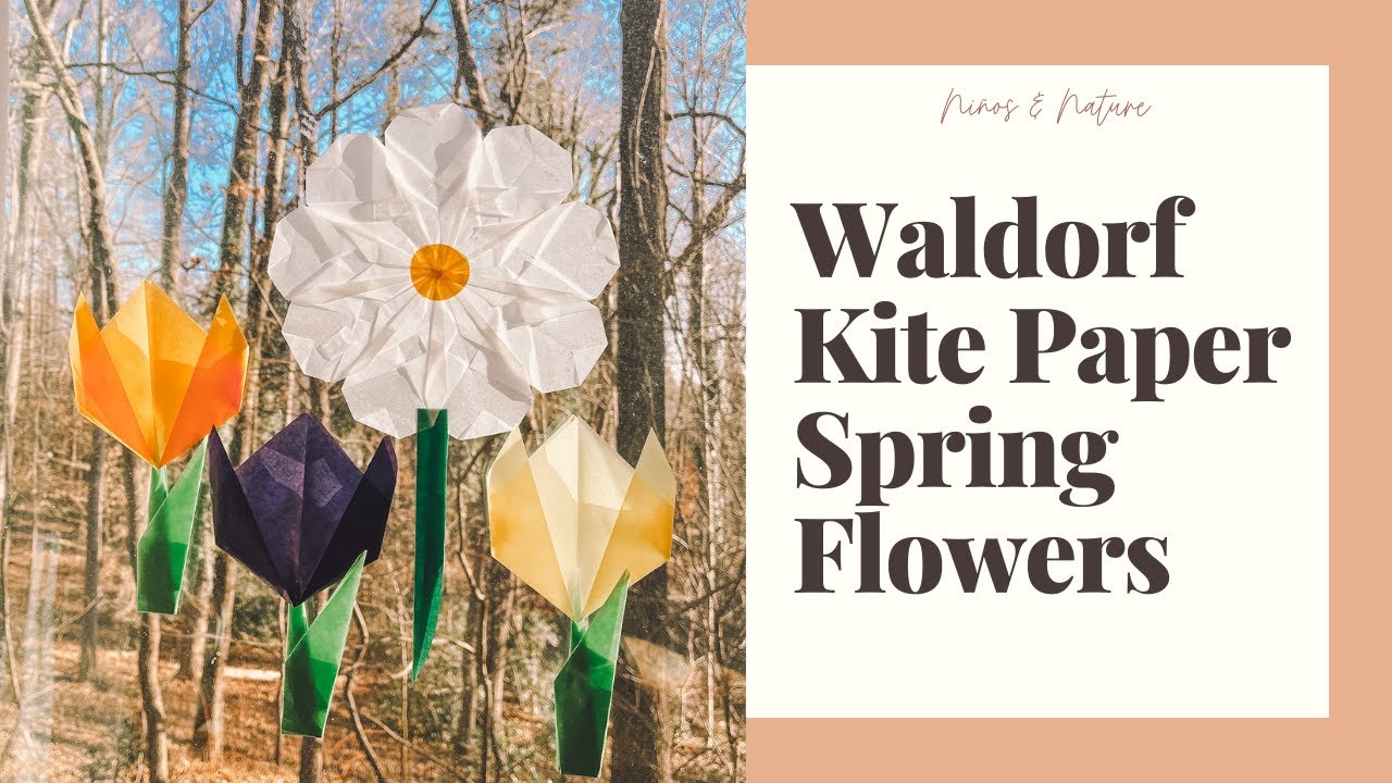 How to Make Origami Kite Paper Spring Flowers - A Fun Twist on Waldorf Window Stars