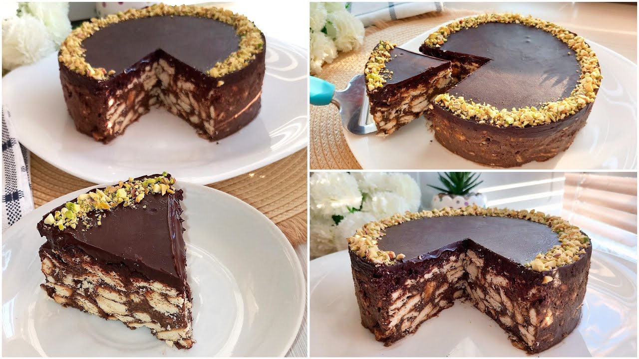 طريقة البسكويت بالشوكولاتة بدون بيض Lazy cake