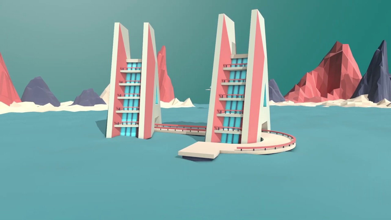 Isometric Letter Building Animation