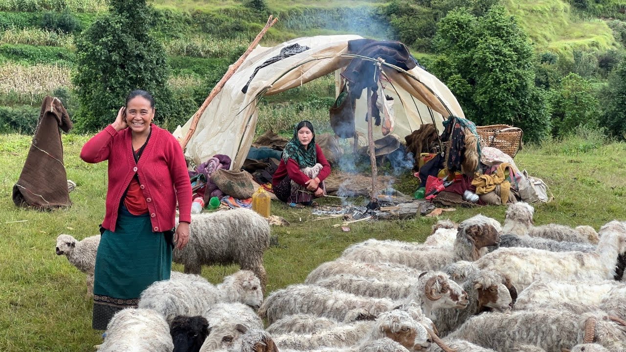 Best Life in The Nepali Mountain Village During The Rainy Time | Most Relaxing Village Life ||