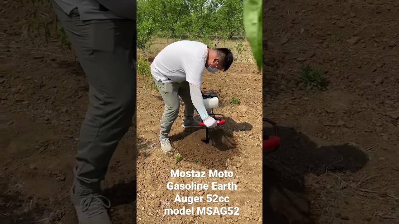 Mostaz Moto Gasoline Earth Auger 52cc model MSAG52