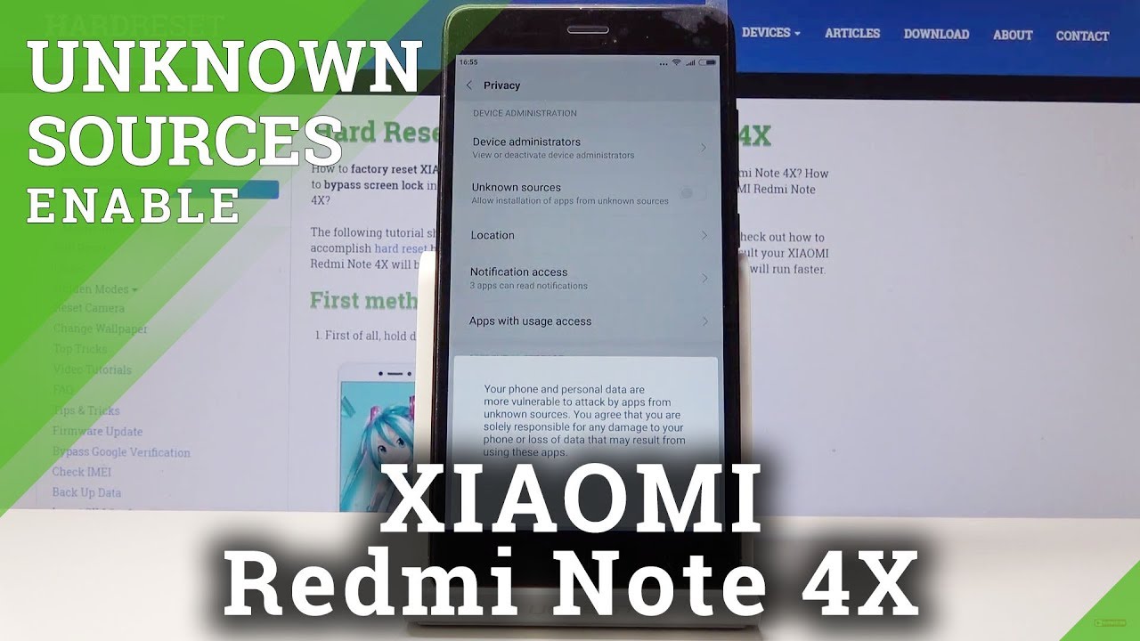 How to Allow App Installation in Xiaomi Redmi Note 4X - Enable Unknown Sources