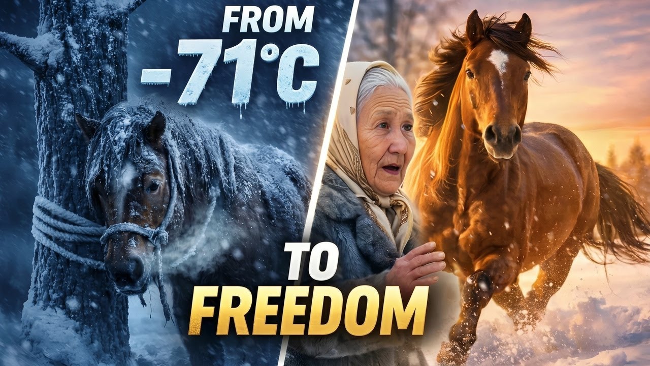 🐴 She Found an Abandoned Horse Tied to a Tree and Left to Freeze in 71&deg;C Siberia