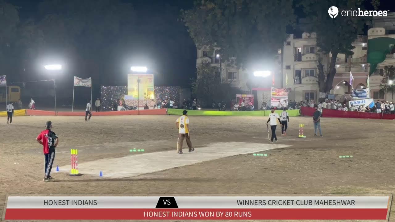 HONEST INDIANS vs Winners Cricket Club Maheshwar | BABJI PREMIER LEAGUE SEASON 1(Semi Final) | Liv…