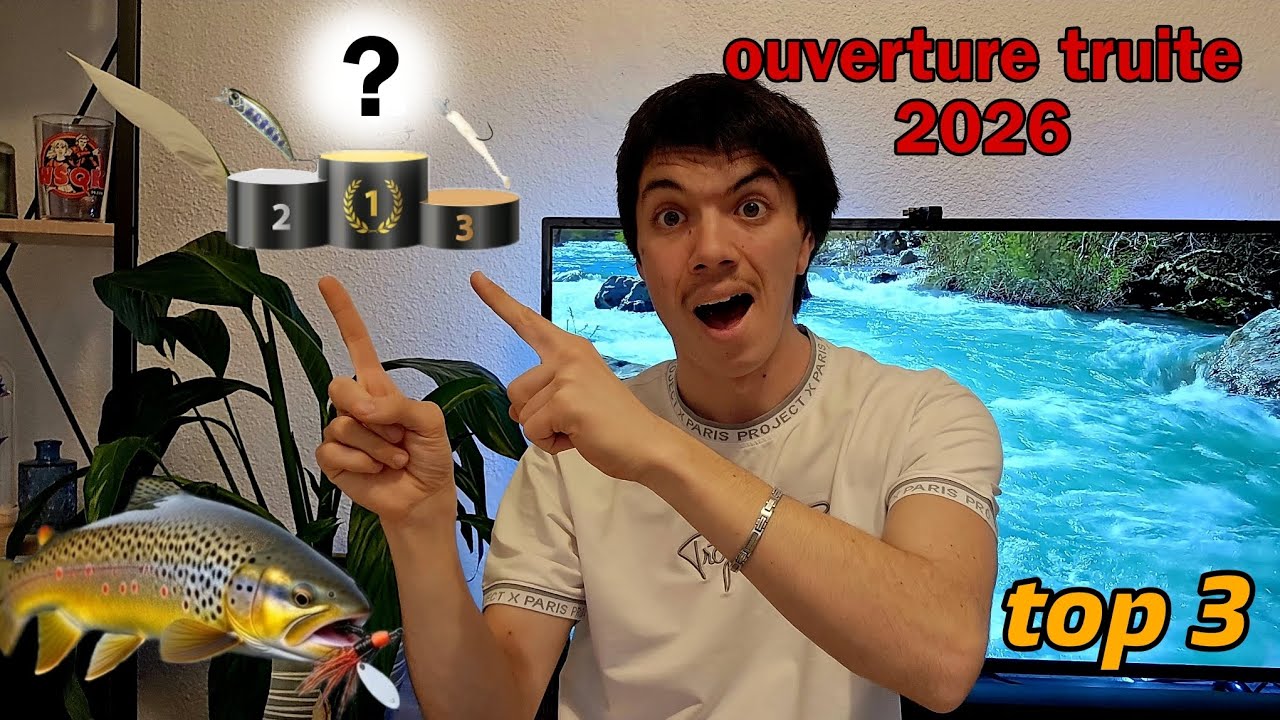 Top 3 des MEILLEURS LEURRES pour L’OUVERTURE de la TRUITE 2026