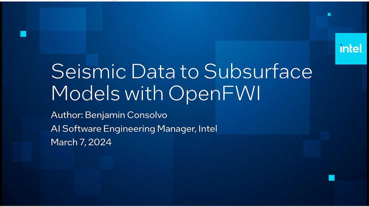AI in Energy Workshop - Seismic Data to Subsurface Models with OpenFWI