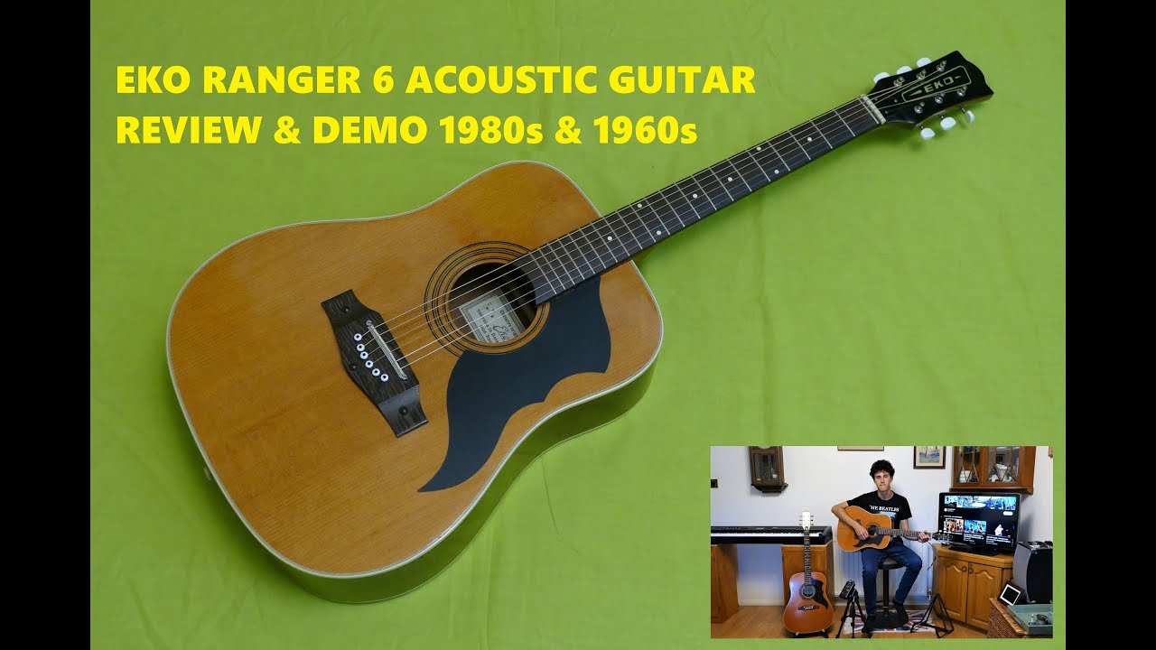 EKO RANGER 6 ACOUSTIC DREADNOUGHT GUITAR REVIEW & DEMO MADE IN RECANATI ITALY 1960's 1970's & 1980's