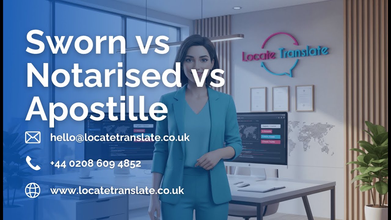 Sworn Translation, Notarisation & Apostille: What&rsquo;s the Difference?