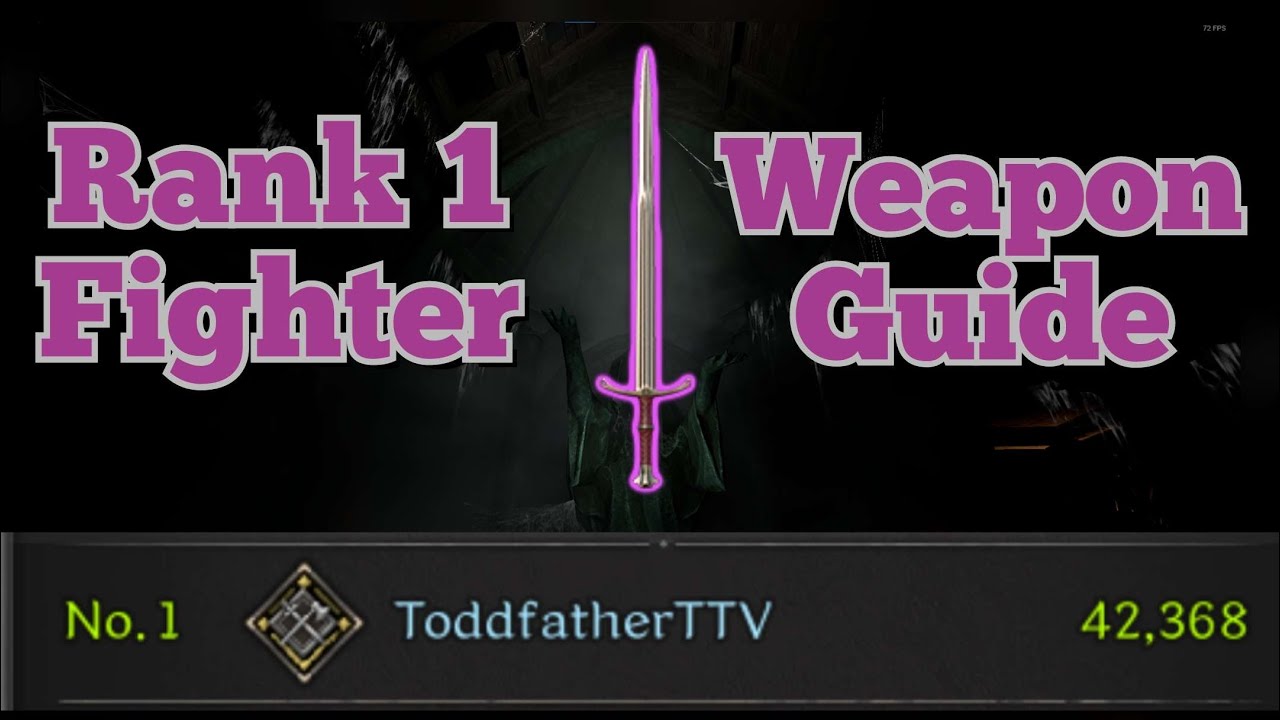 Rank 1 Fighter's Master Weapon Guide - Arming Sword