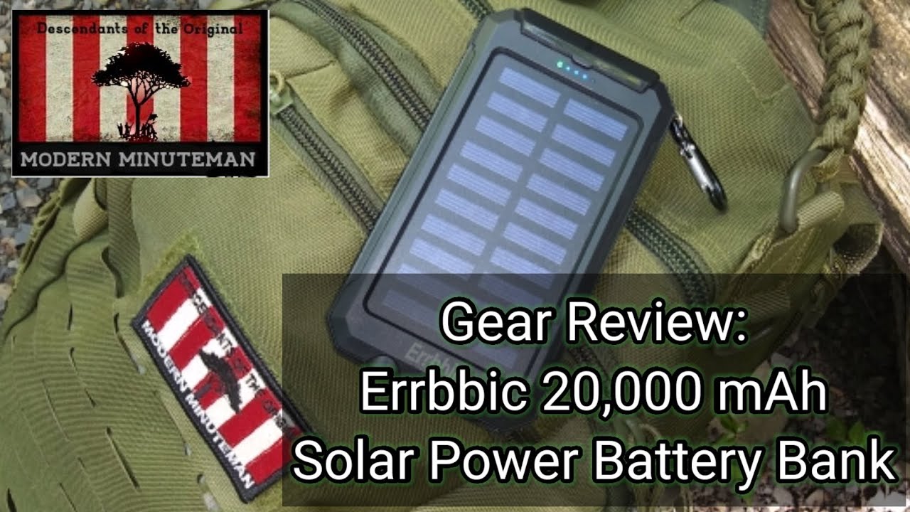 Gear Review: Errbbic 20,000mAh Solar Power Battery Bank