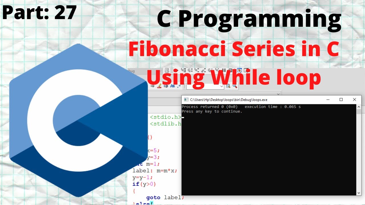 C program to print fibonacci series | C program to generate fibonacci series | #fibonacci_series