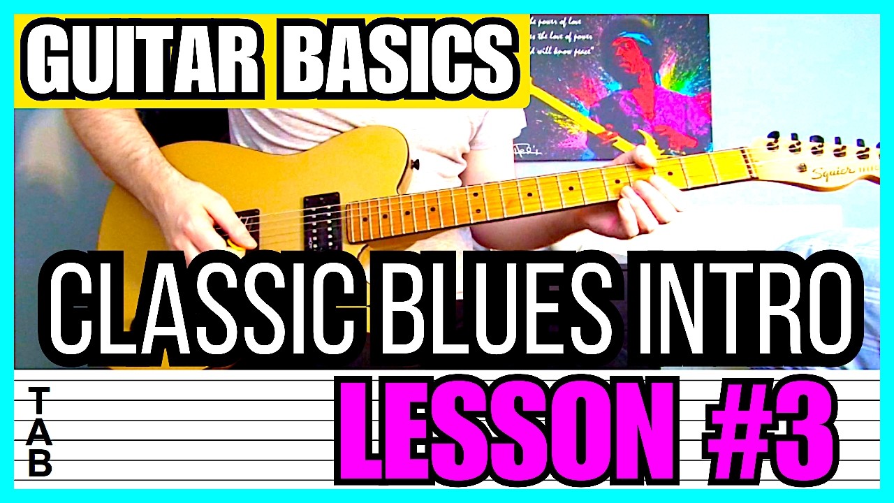 Guitar Basics - Classic Blues Intro #3 (Guitar Lesson) Tab | Tutorial