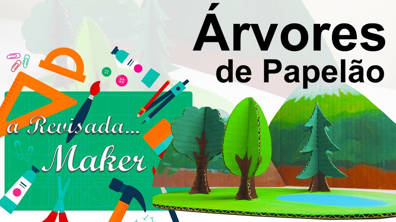 Como fazer árvores de papelão?