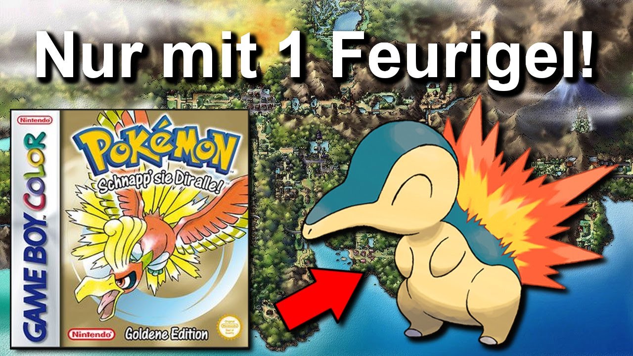 Kann man Pokemon Gold/Silber mit NUR einem FEURIGEL durchspielen? (+ Keine Items in Kämpfen)