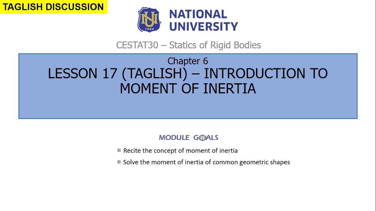 Discussion: Moment of Inertia, Definition, Transfer Formula, Polar Moment of Inertia
